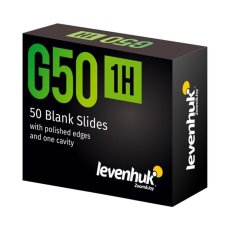 Jednodutinová sklíčka Levenhuk G50 1H, 50 ks