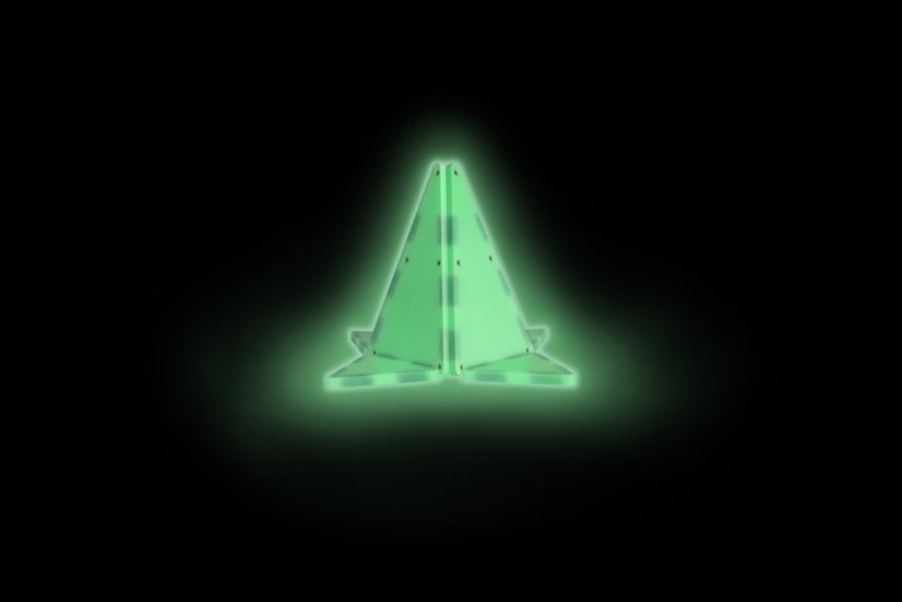 Magnetická stavebnice Magna Tiles Glow 16 dílů