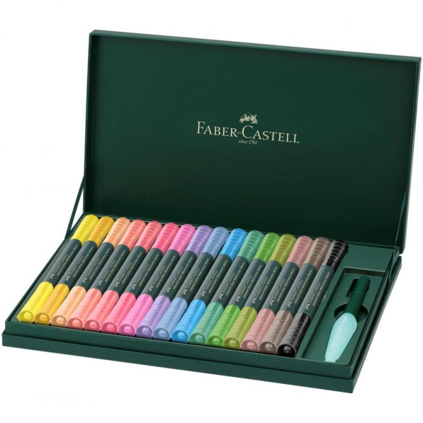 Akvarelové popisovače Faber-Castell A. Dürer – sada 16 farieb