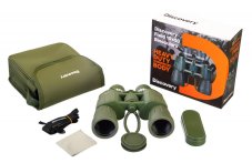 Ďalekohľad Discovery Field 10x50 - obsah balenia