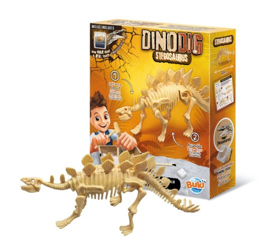 DinoKIT vykopávka a kostra Stegosaurus