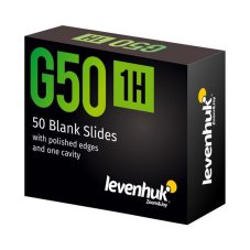Jednodutinová sklíčka Levenhuk G50 1H, 50 ks
