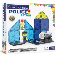 Magnetická stavebnica Magna Tiles Police Patrol 20 dielov