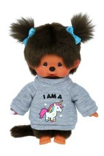 Mončiči dívka ve svetru s jednorožcem 20cm