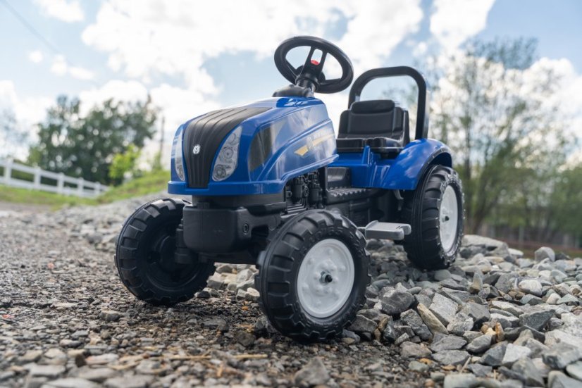 Falk Šlapací traktor 3080 AB Holland T6 s přívěsem