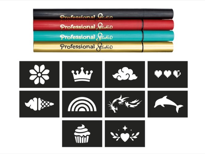 Kreatívna sada pre deti - Tetovacie perá - GOLD