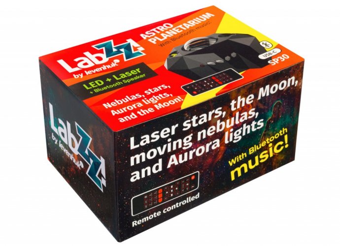 Laserový projektor nočnej oblohy LabZZ SP30 biely - balenie
