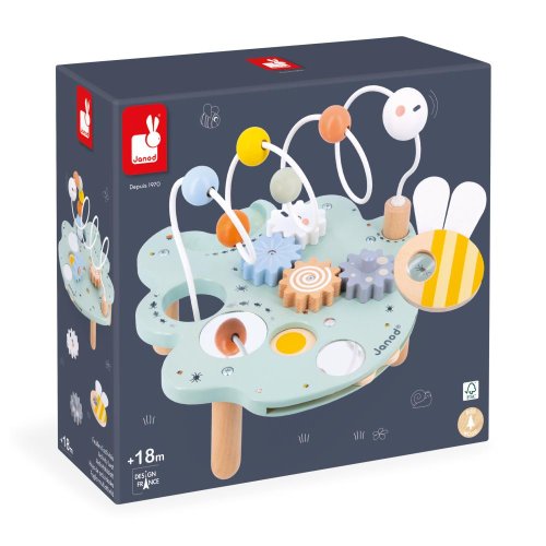 Janod Drevený motorický stolík s aktivitami List