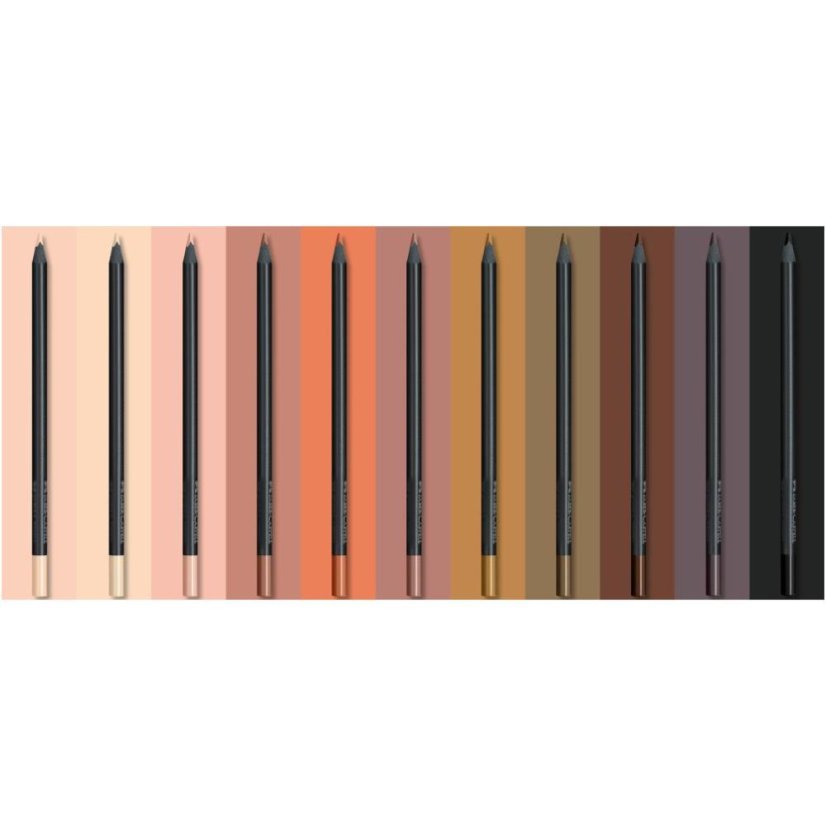 Pastelky Black Edition  Skin Tones  12 farieb