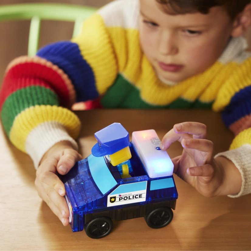 Magnetická stavebnica Magna Tiles Policajná stanica 35 dielov