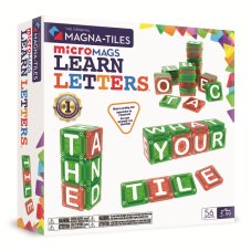 Magnetická stavebnice microMAGS Learn Letters 56 dílků