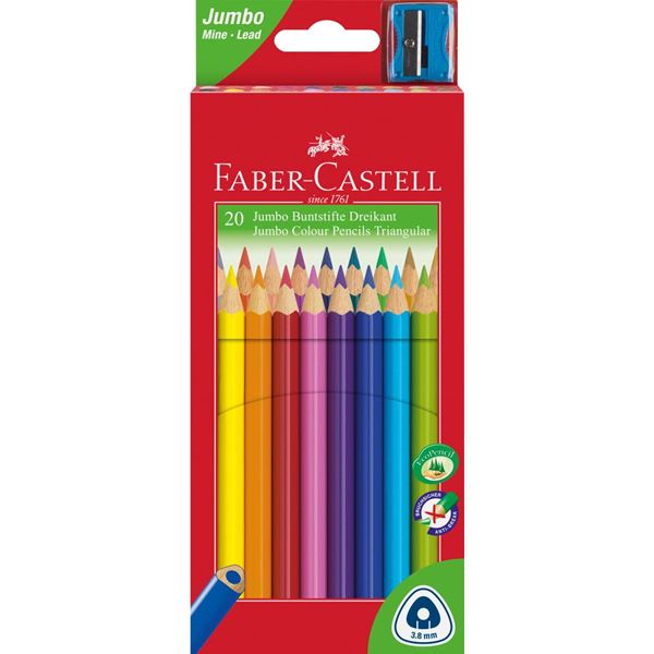Pastelky Faber-Castell Junior Grip, 20 barev
