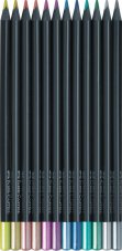 Pastelky Black Edition Metallic set 12 barev