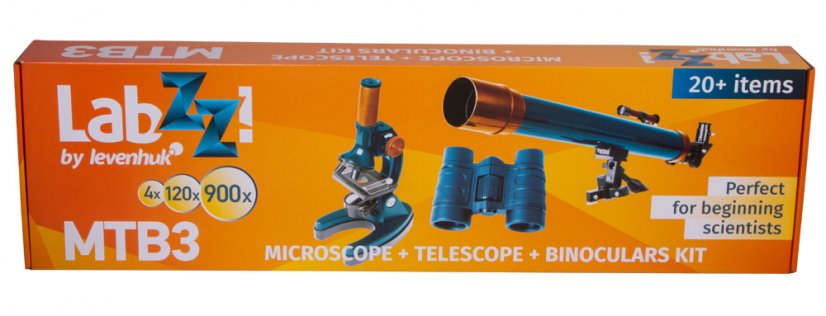 Sada mikroskop, teleskop a dalekohled LabZZ MTB3