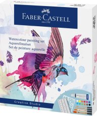 Akvarelové farby Faber Castell v tube -  set s príslušenstvom 18 ks