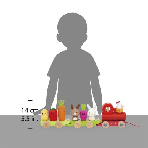 Janod Farm Dřevěný vláček Farma