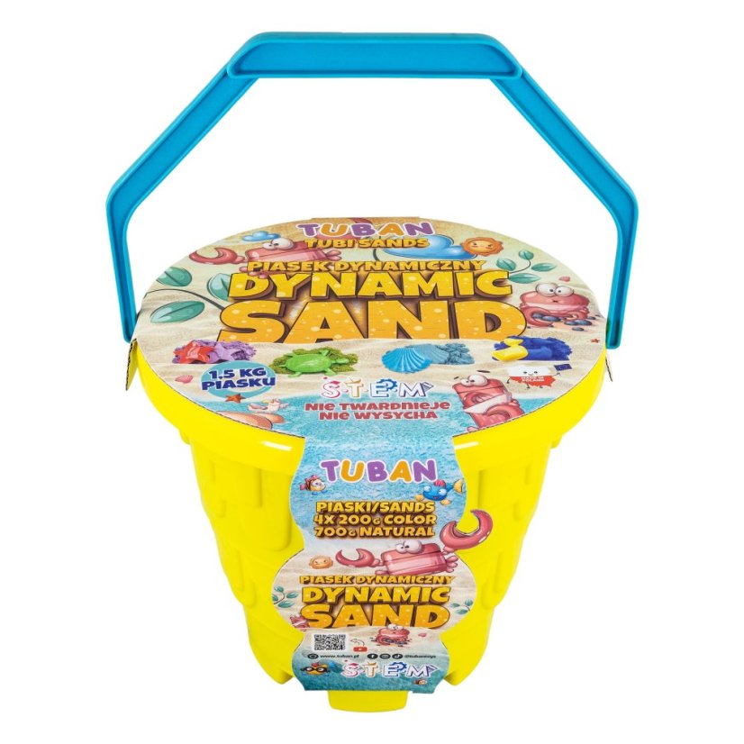 Dynamický písek Sada v kyblíku Pláž - kinetický písek pro děti