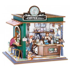 Dřevěná stavebnice - Diorama Kavárna