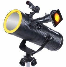 Teleskop Bresser so slnecnou foliou