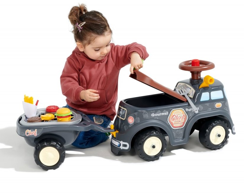 Dětské odrážedlo FALK Food Truck s přívěsem
