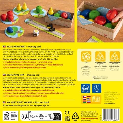 Haba Moje prvé hry pre deti Ovocný sad od 2 rokov SK CZ verzia