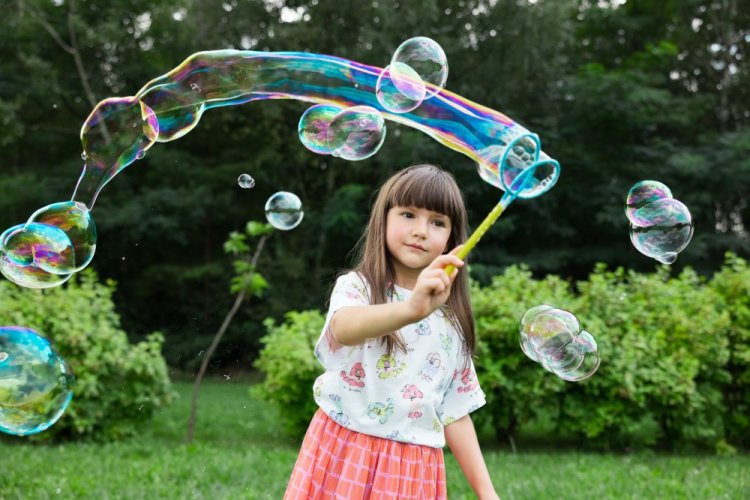 Bublifuk Sada Obruč na bubliny Mini Butterfly + tekutina 400 ml