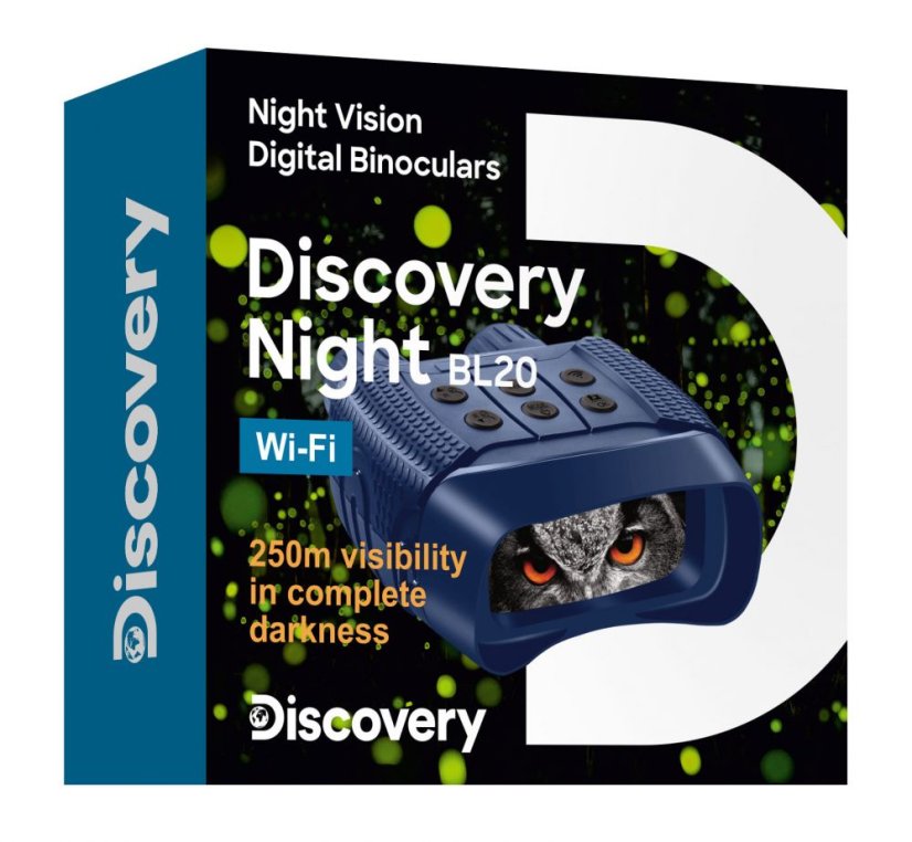 Digitálny ďalekohľad s nočným videním Discovery Night BL20 WiFi - balenie