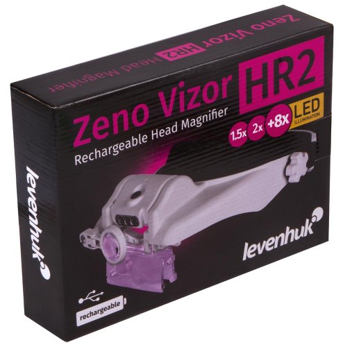 Dobíjacia náhlavná lupa Zeno Vizor HR2