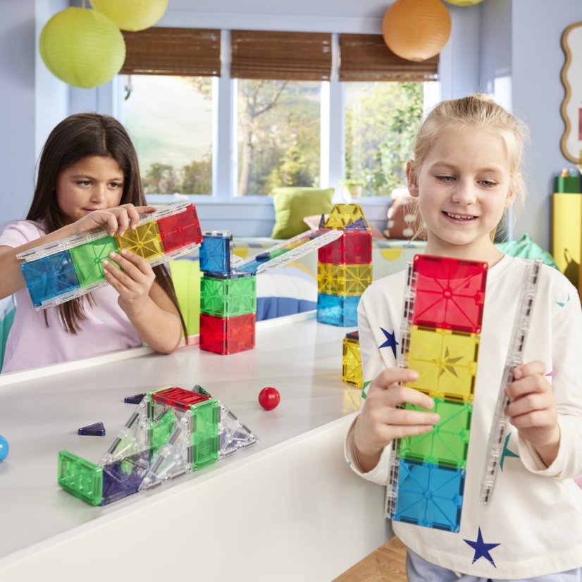 Magnetická stavebnice Magna Tiles Rail Racers Deluxe 90 dílů