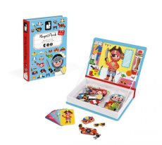 Janod Magnetibook Obliekanie chlapci - Magnetická kniha pre deti
