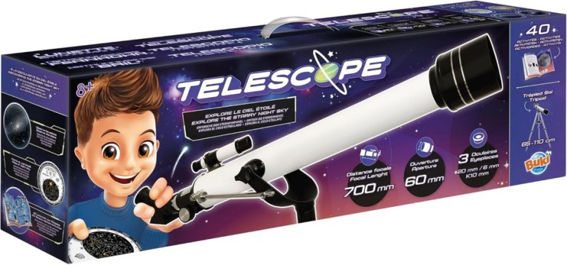 Čočkový astronomický teleskop pro děti - 40 aktivit
