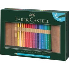 Akvarelové pastelky Faber-Castell A. Dürer – sada 30 ks v koženej rolke
