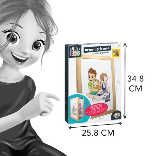 Dřevěný rám na kresby A4