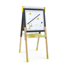 Obojstranná magnetická tabuľa žltá šedá Janod