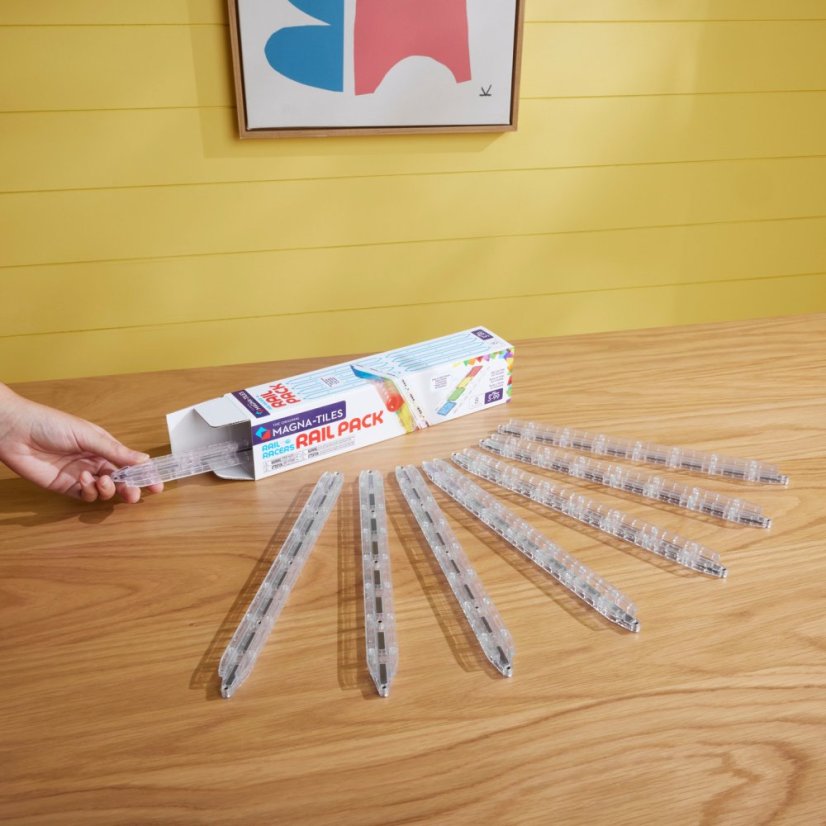 Magnetická stavebnica Rail Racers Rail Pack 8 dielov