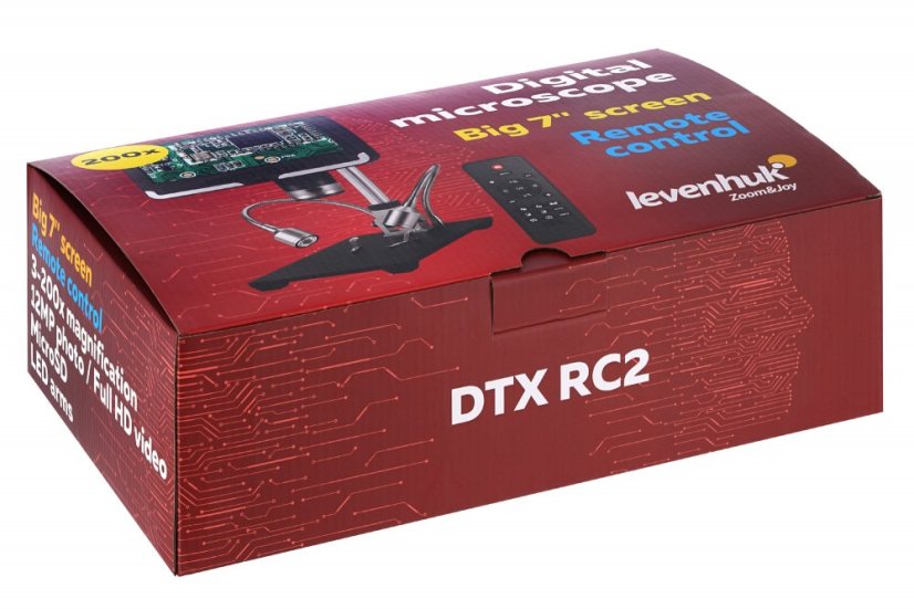 Mikroskop Levenhuk DTX RC2 s diaľkovým ovládaním - balenie