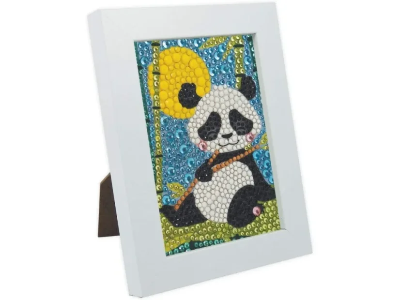 Obraz ze třpytek - Panda