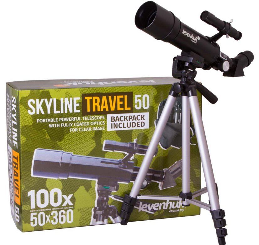 Teleskop pre deti a začiatočníkov Levenhuk Skyline Travel 50