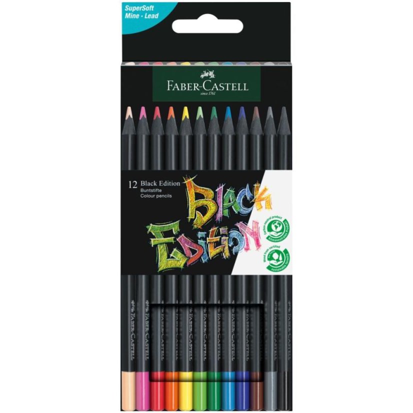 Pastelky Black Edition set  12 farieb