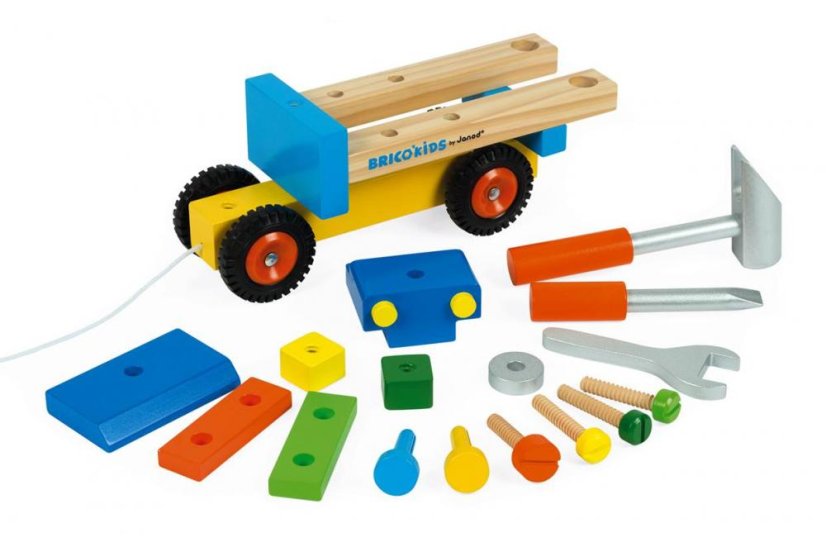 Kamión s náradím 17 ks Janod BricoKids