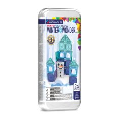 Magnetická stavebnica Magna Tiles Winter Wonderland Travel Set 26 dielov