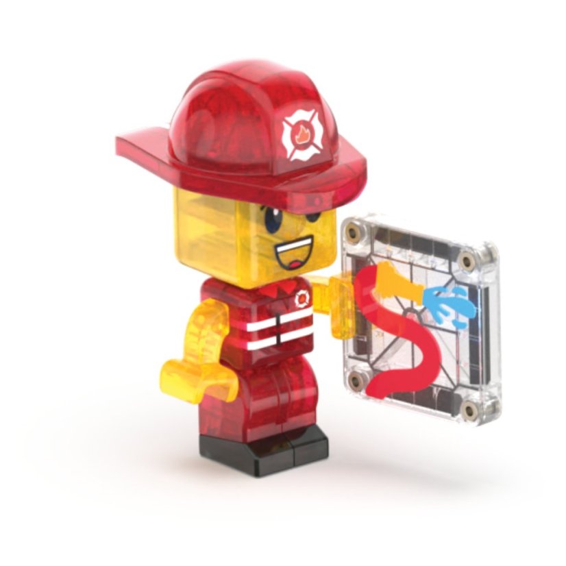 Magnetická stavebnica Magna Tilies - Hasiči - Fire Station 50 dielov