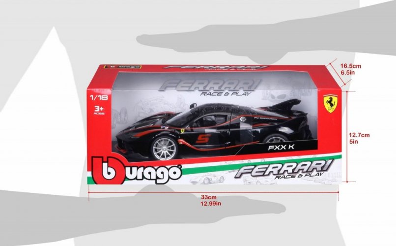 Bburago 1:18 Ferrari TOP FXX K Black