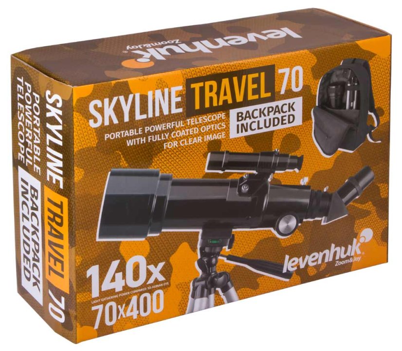 Teleskop pre deti a začiatročníkov Levenhuk Skyline Travel 70
