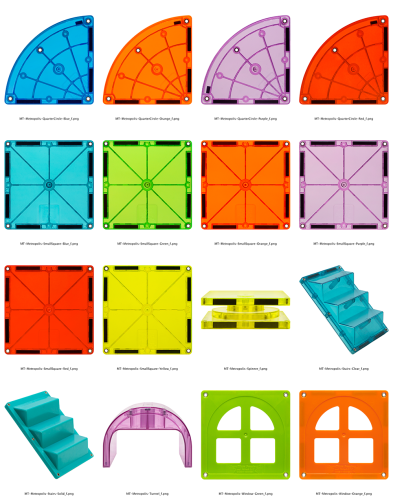 Magnetická stavebnica Magna Tiles Metropolis 110 dielov