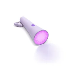 Stmievateľná detská baterka fialová