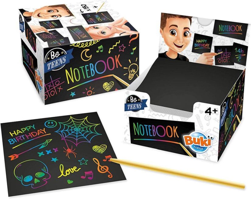 Vyškrabávací notes pro děti