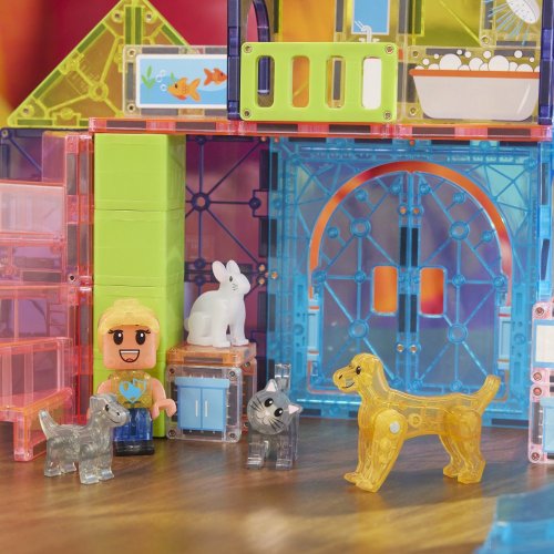 Magnetická stavebnice Magna Tiles Pet Playhouse 50 dílů