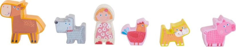 Haba Dřevěná hračka Vkládání a třídění Farma