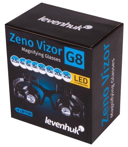 Zväčšovacie okuliare s LED osvetlením Zeno Vizor G8 - balenie